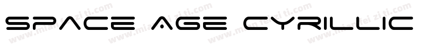 Space Age Cyrillic R字体转换